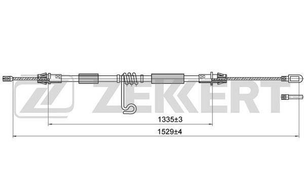 Zekkert BZ-1077 Cable, parking brake BZ1077