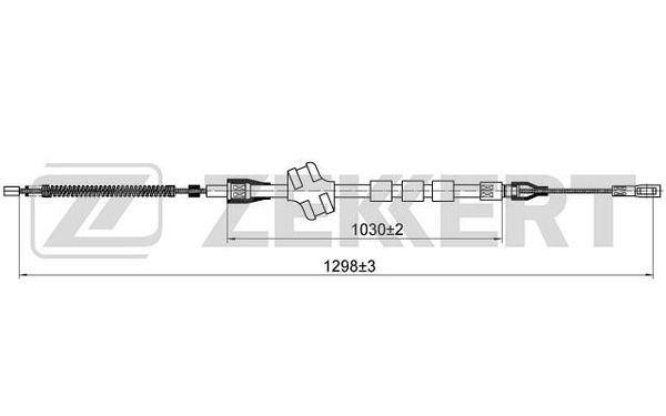 Zekkert BZ-1157 Cable, parking brake BZ1157