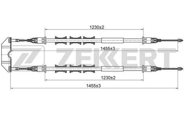 Zekkert BZ-1140 Cable, parking brake BZ1140