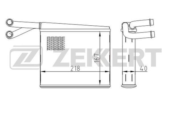 Zekkert MK-5115 Heat Exchanger, interior heating MK5115