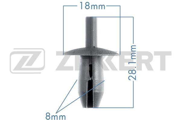 Zekkert BE-1265 Clip, trim/protective strip BE1265