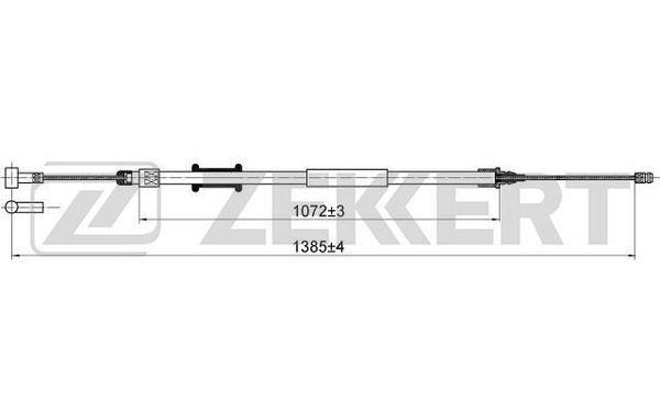 Zekkert BZ-1021 Cable, parking brake BZ1021
