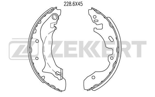 Zekkert BK-4283 Brake shoe set BK4283