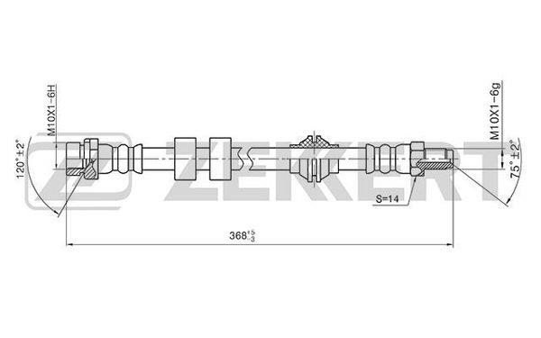 Zekkert BS-9386 Brake Hose BS9386