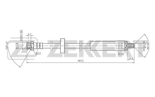 Zekkert BS-9114 Brake Hose BS9114