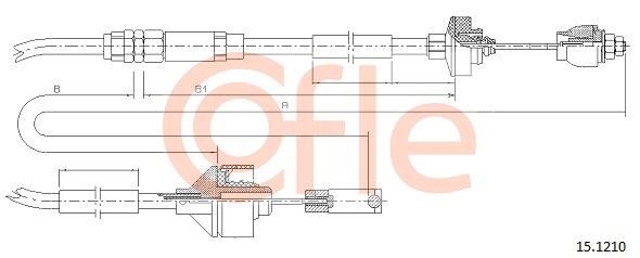 Cofle 92.15.1210 Cable Pull, clutch control 92151210