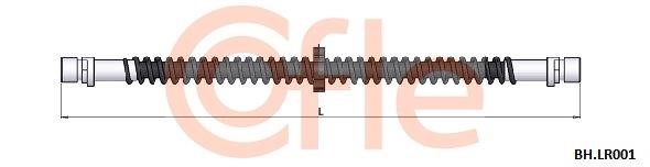 Cofle 92.BH.LR001 Brake Hose 92BHLR001