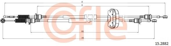 Clutch cable Renault Trafic: 92152882 Cofle Cable Pull, manual transmission