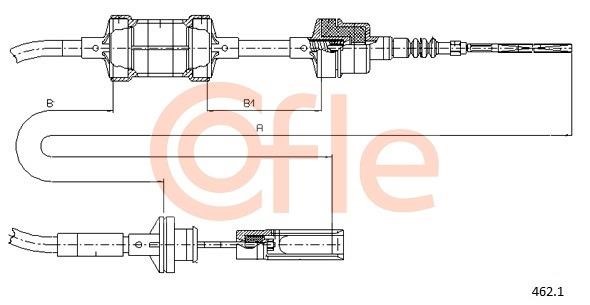 Cofle 92.462.1 Cable Pull, clutch control 924621