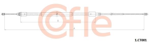 Cofle 92.1.CT001 Cable Pull, parking brake 921CT001