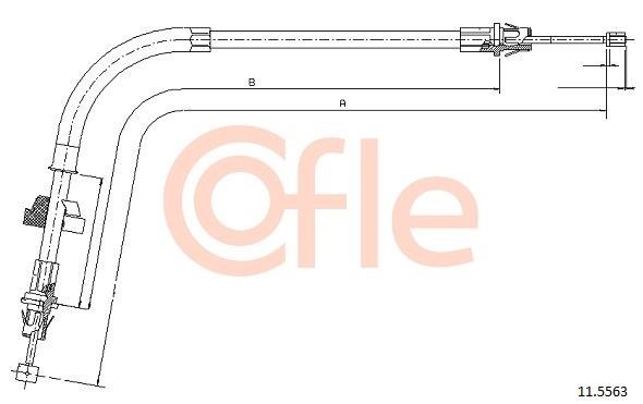 Cofle 92.11.5563 Cable Pull, parking brake 92115563