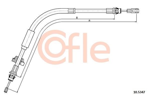 Cofle 92.10.5347 Cable Pull, parking brake 92105347