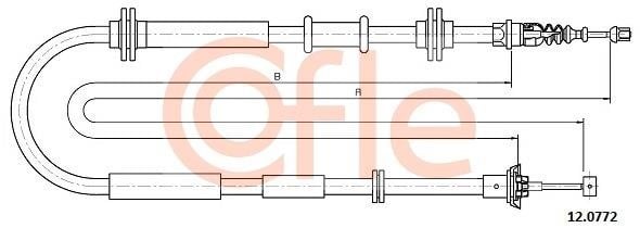 Cofle 120772 Cable Pull, parking brake 120772