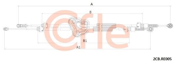 Clutch cable Renault Megane: 922CBRE005 Cofle Cable Pull, manual transmission