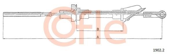 Cofle 92.1902.2 Cable Pull, clutch control 9219022