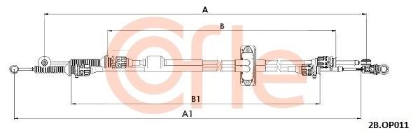 Clutch cable Fiat Talento: 922CBOP011 Cofle Cable Pull, manual transmission