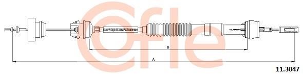 Cofle 92.11.3047 Cable Pull, clutch control 92113047