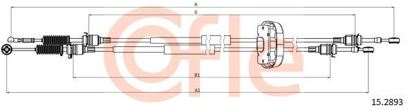 Clutch cable Renault: 92152893 Cofle Cable Pull, manual transmission