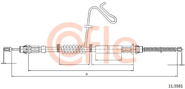 Cofle 92.11.5581 Cable Pull, parking brake 92115581