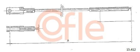 Cofle 92.15.412 Cable Pull, clutch control 9215412