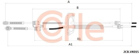 Clutch cable Volkswagen Multivan: 922CBVK015 Cofle Cable Pull, manual transmission