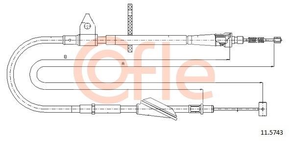 Cofle 92.11.5743 Cable Pull, parking brake 92115743