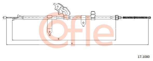 Cofle 92.17.1080 Cable Pull, parking brake 92171080