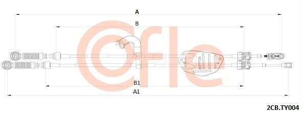 Clutch cable Toyota Corolla: 922CBTY004 Cofle Cable Pull, manual transmission