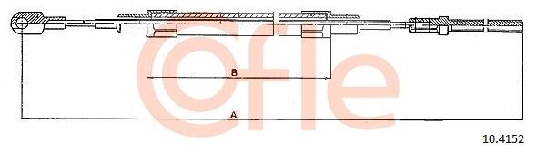 Cofle 92.10.4152 Cable Pull, parking brake 92104152