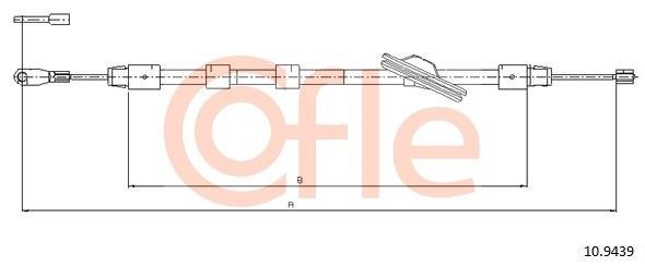 Cofle 109439 Cable Pull, parking brake 109439