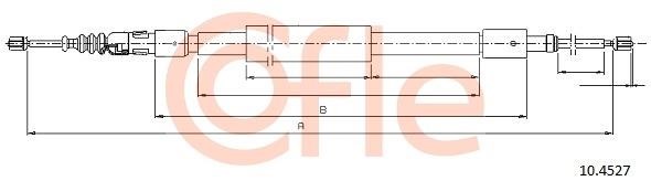 Cofle 92.10.4527 Cable Pull, parking brake 92104527