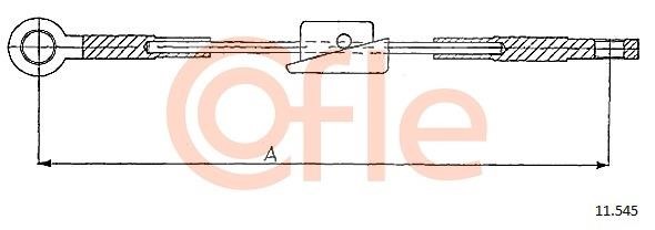 Cofle 92.11.545 Cable Pull, parking brake 9211545