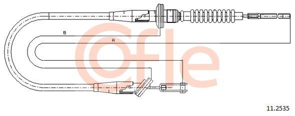 Cofle 92.11.2535 Cable Pull, clutch control 92112535