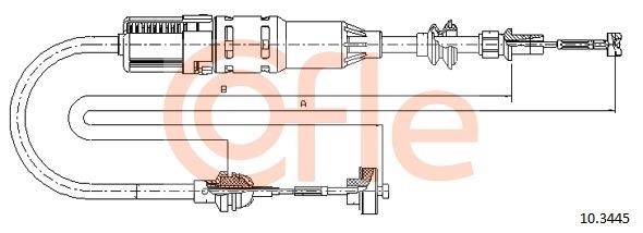 Cofle 92.10.3445 Cable Pull, clutch control 92103445