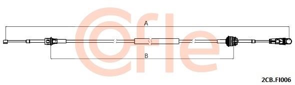 Clutch cable Lancia Delta: 2CBFI006 Cofle Cable Pull, manual transmission