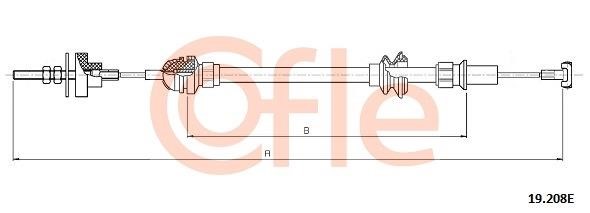 Cofle 92.19.208E Cable Pull, clutch control 9219208E