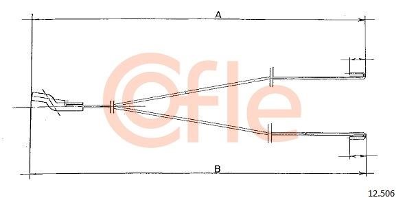 Cofle 92.12.506 Cable, heater flap 9212506