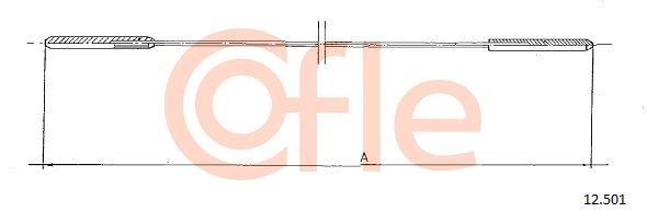 Cofle 92.12.501 Cable, heater flap 9212501