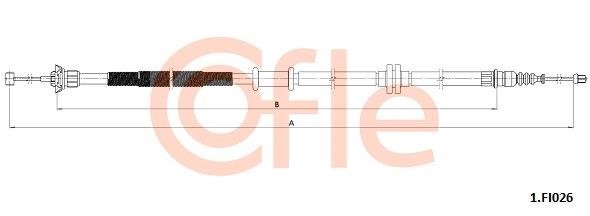Cofle 1.FI026 Cable Pull, parking brake 1FI026