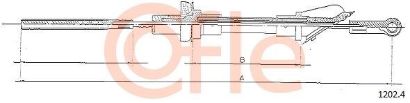 Cofle 92.1202.4 Cable Pull, clutch control 9212024