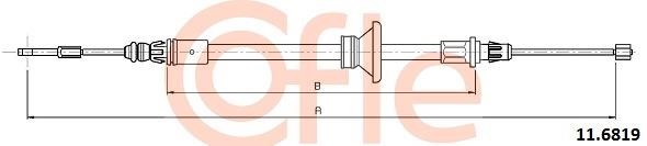 Cofle 92.11.6819 Cable Pull, parking brake 92116819