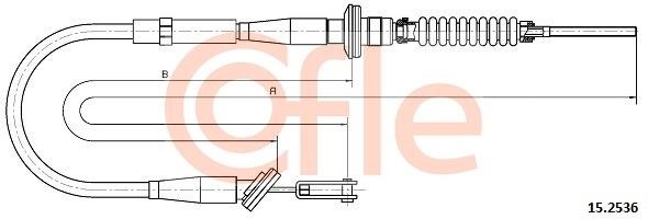 Cofle 92.15.2536 Cable Pull, clutch control 92152536