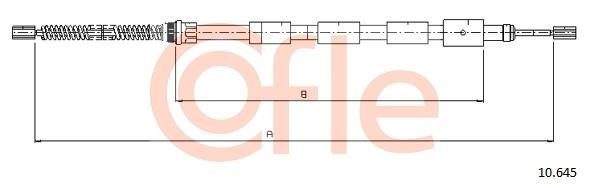 Cofle 92.10.645 Cable Pull, parking brake 9210645