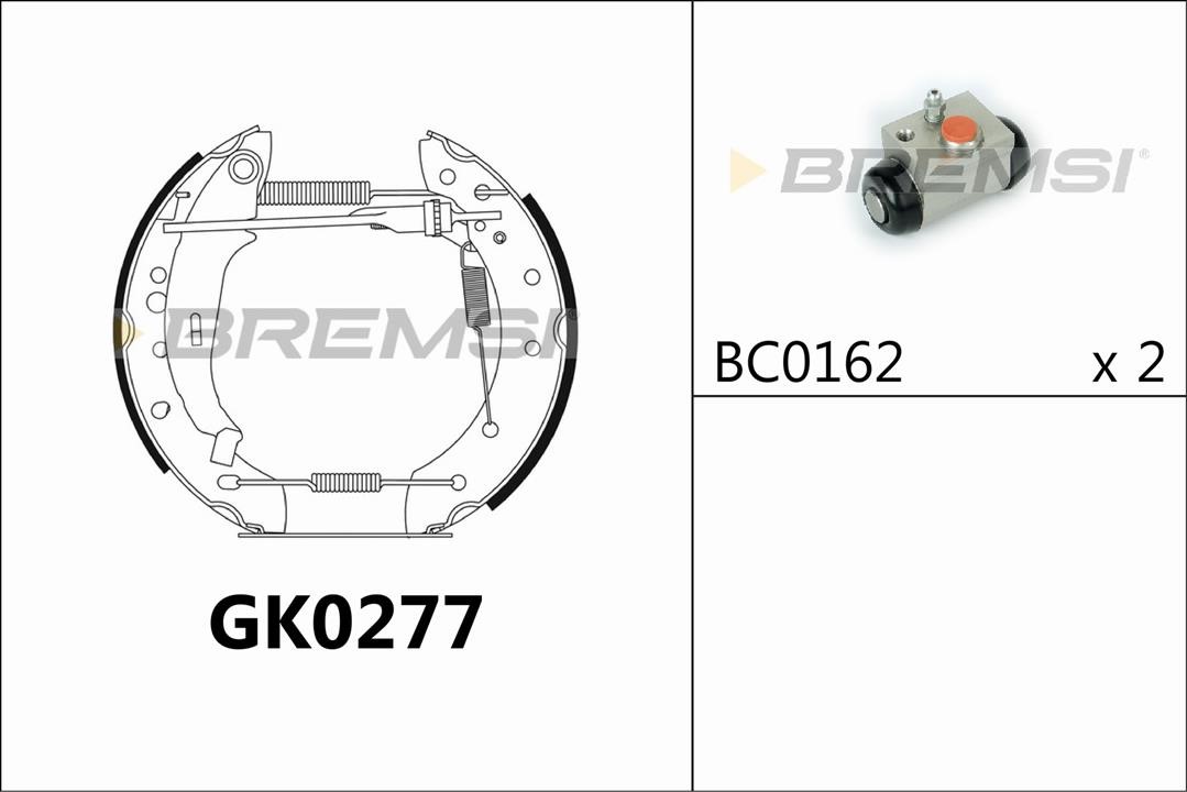 Bremsi GK0277 Brake shoe set GK0277
