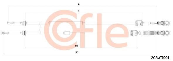 Clutch cable Citroen C5: 922CBCT001 Cofle Cable Pull, manual transmission