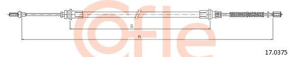 Cofle 92.17.0375 Cable Pull, parking brake 92170375