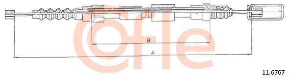 Cofle 92.11.6767 Cable Pull, parking brake 92116767