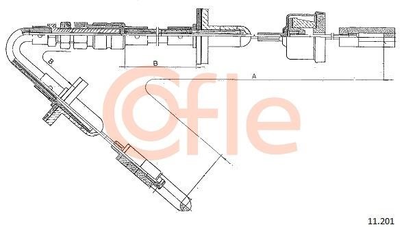 Cofle 92.11.201 Cable Pull, clutch control 9211201