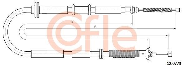 Cofle 120773 Cable Pull, parking brake 120773