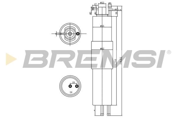 Bremsi FE1521 Fuel filter FE1521